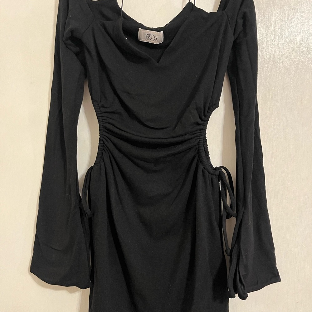 Ohh Polly black mini dress so 2